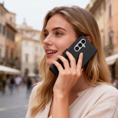 Samsung Galaxy S26 Tech-Protect Wallet dėklas – juodas ir raudonas 4