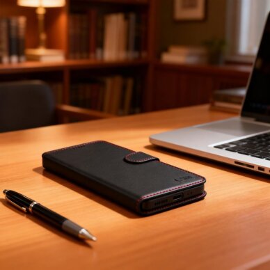 Samsung Galaxy S26 Ultra Tech-Protect Wallet dėklas – juodas ir raudonas 7