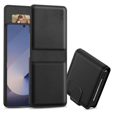 Samsung Galaxy Z Flip 6 / 7 FE dėklas Tech-Protect Wallet – juodas Samsung Galaxy Z Flip 6 / 7 FE dėklas Tech-Protect Wallet – juodas