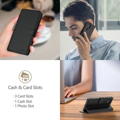 Xiaomi Poco F7 5G dėklas Tech-Protect Wallet – juodas 3