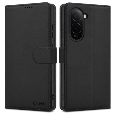 Xiaomi Poco M7 dėklas Tech-Protect Wallet – juodas