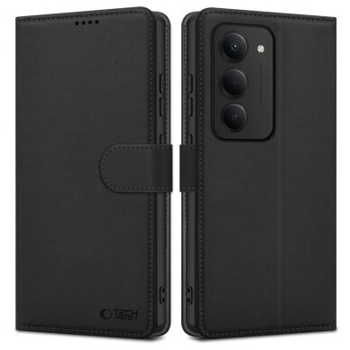 Xiaomi Redmi 15 4G / 5G Tech-Protect Wallet dėklas – juodas