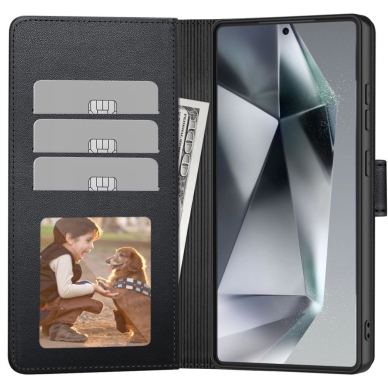 Tech-Protect Piniginės tipo Dėklas skirtas Xiaomi Redmi Note 14 5G - Matinis Juodas 1