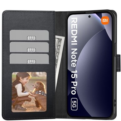 Xiaomi Redmi Note 15 Pro 5G Tech-Protect Wallet dėklas – juodas 1 Xiaomi Redmi Note 15 Pro 5G Tech-Protect Wallet dėklas – juodas 1