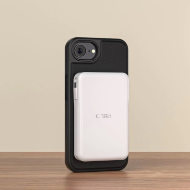 iPhone 16e – Tech-Protect Wallet MagSafe dėklas - Matinis juodas 1