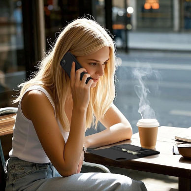 iPhone 16e – Tech-Protect Wallet MagSafe dėklas - Matinis juodas 4