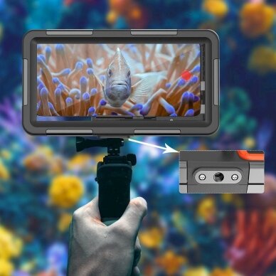 Tech-Protect Waterproof Dėklas waterproof IPX8 smartphones 4.7-6.7 - Juodas orange 5 Tech-Protect Waterproof Dėklas waterproof IPX8 smartphones 4.7-6.7 - Juodas orange 5