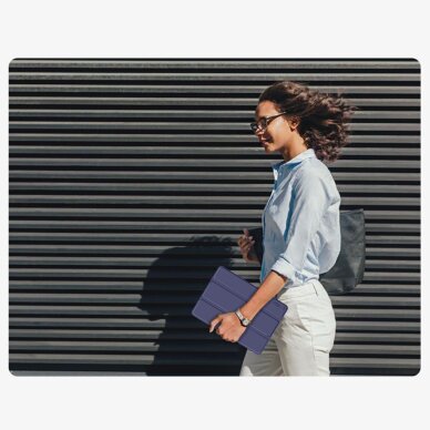 Samsung Galaxy Tab A9 / A11 8.7 (X110 / X115 / X133 / X135) TechProtect SmartCase dėklas – tamsiai mėlynas 9