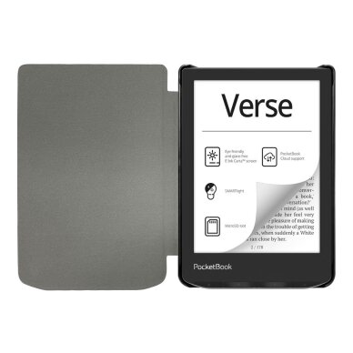 PocketBook Verse / Pro / Lite skaityklės dėklas TechProtect SmartCase – juodas 1