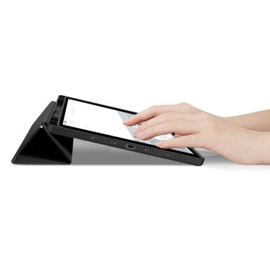 Lenovo Idea Tab Plus 12.1 (TB-361) TechProtect SmartCase Pen dėklas – juodas 6