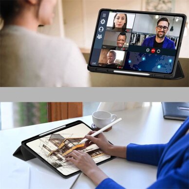 Samsung Galaxy Tab S10 FE+ 13.1 X620 / X626B dėklas TechProtect SmartCase Pen – juodas 6