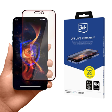 Apsauginis stiklas 3mk Eye Care Protector Apple iPhone 15 / 16