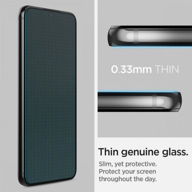 Aukštos kokybės grūdintas stiklas Spigen Glass .TR "Ez Fit" 2 vnt. Samsung Galaxy S22 Plus 11