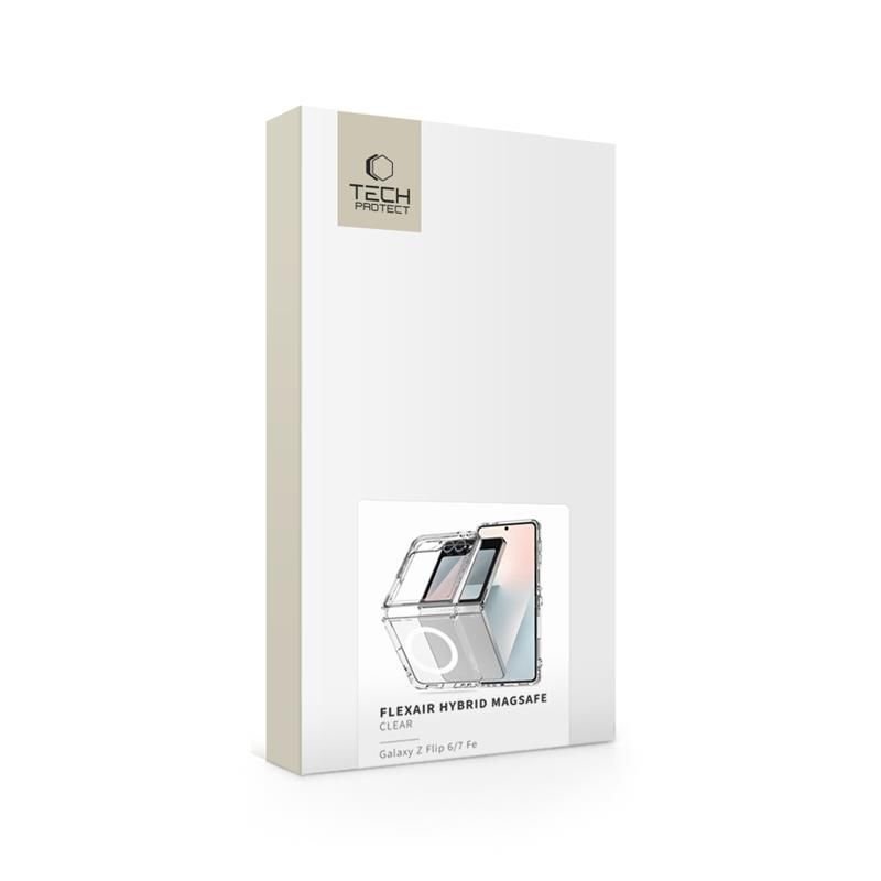 Samsung Galaxy Z Flip 6 / 7 FE dėklas Tech-Protect FlexAir Hybrid su MagSafe – skaidrus 4 Samsung Galaxy Z Flip 6 / 7 FE dėklas Tech-Protect FlexAir Hybrid su MagSafe – skaidrus 4