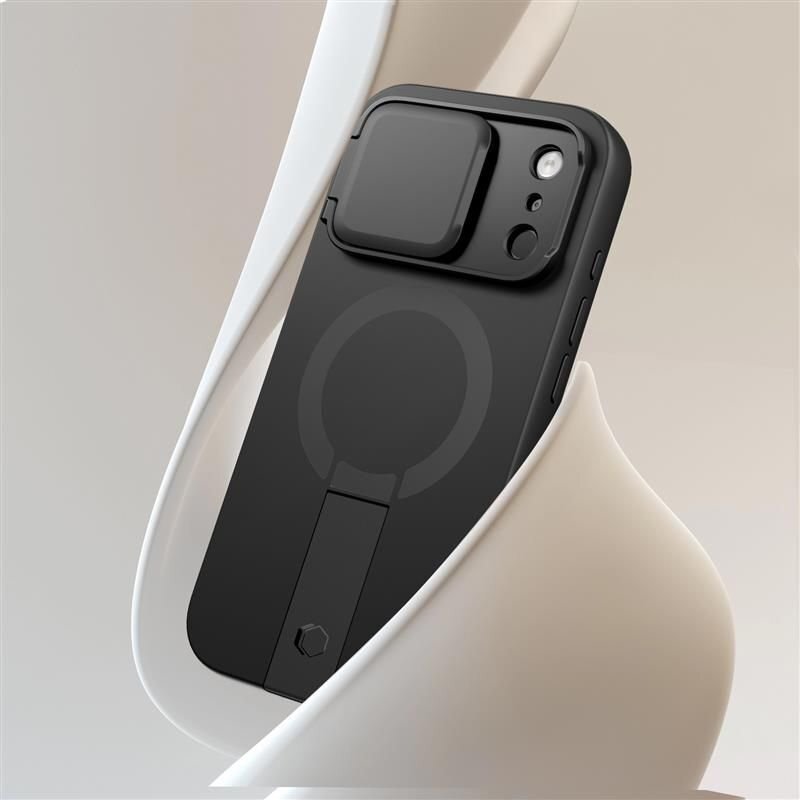 iPhone 17 Pro Max dėklas Tech-Protect Kevlar Aura su MagSafe – juodas 5 iPhone 17 Pro Max dėklas Tech-Protect Kevlar Aura su MagSafe – juodas 5