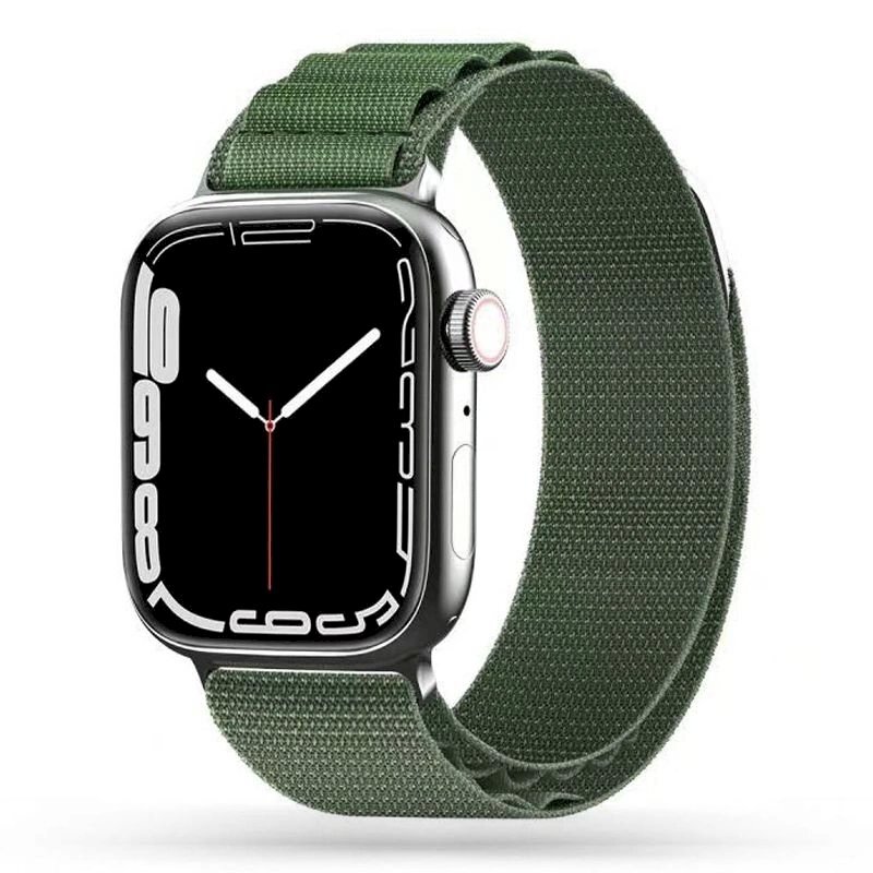 Tech-Protect Nylon Pro Apyrankė Apple Watch 4/5/6/7/8/9/SE/Ultra 1/2 (42/44/45/49 mm) - tamsiai žalias 5 Tech-Protect Nylon Pro Apyrankė Apple Watch 4/5/6/7/8/9/SE/Ultra 1/2 (42/44/45/49 mm) - tamsiai žalias 5