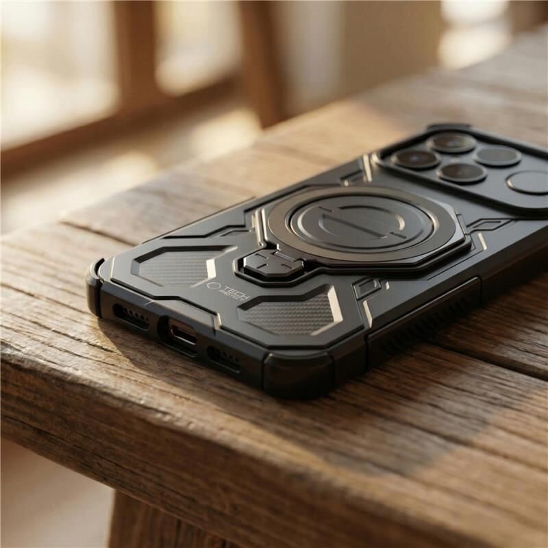 Xiaomi Poco F8 Ultra Tech-Protect TacticStand MagSafe dėklas – juodas 6