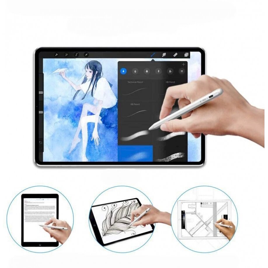Tech-Protect Digital Stylus Magnetic stylus iPad - baltas 4 Tech-Protect Digital Stylus Magnetic stylus iPad - baltas 4