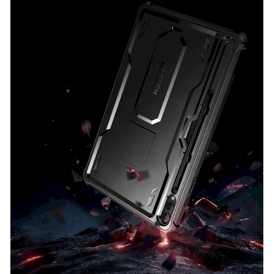 Tech-Protect Kevlar Pro Dėklas Samsung Galaxy Tab S9+ 12.4 X810 / X816B - Juodas 1 Tech-Protect Kevlar Pro Dėklas Samsung Galaxy Tab S9+ 12.4 X810 / X816B - Juodas 1