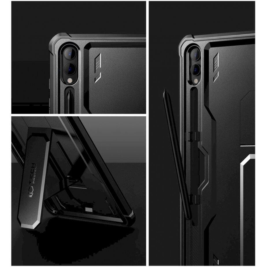 Tech-Protect Kevlar Pro Dėklas Samsung Galaxy Tab S9+ 12.4 X810 / X816B - Juodas 5 Tech-Protect Kevlar Pro Dėklas Samsung Galaxy Tab S9+ 12.4 X810 / X816B - Juodas 5