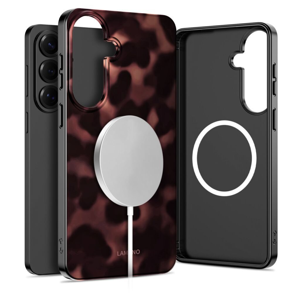 Samsung Galaxy S26 Tech-Protect Lamano MagSafe dėklas – rudas ir juodas 1 Samsung Galaxy S26 Tech-Protect Lamano MagSafe dėklas – rudas ir juodas 1