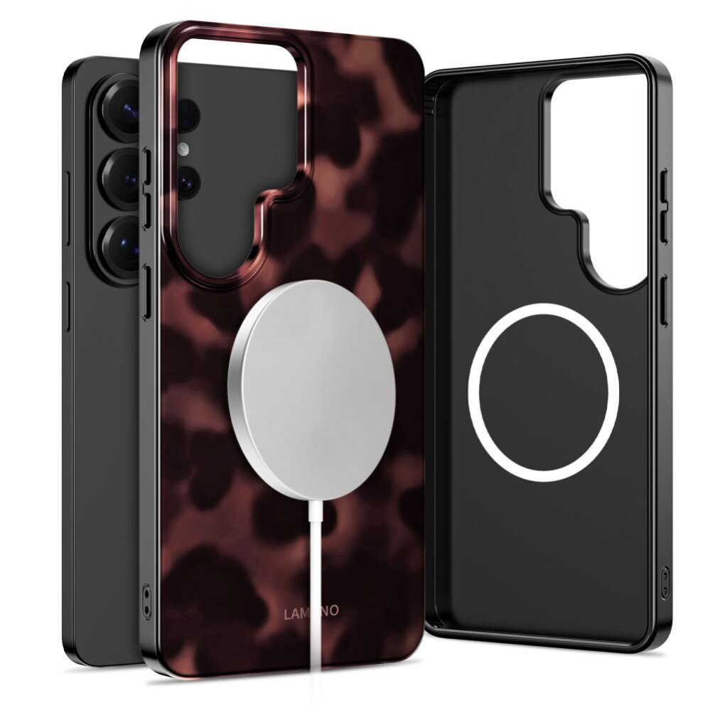 Samsung Galaxy S26 Ultra Tech-Protect Lamano MagSafe dėklas – rudas ir juodas 1 Samsung Galaxy S26 Ultra Tech-Protect Lamano MagSafe dėklas – rudas ir juodas 1