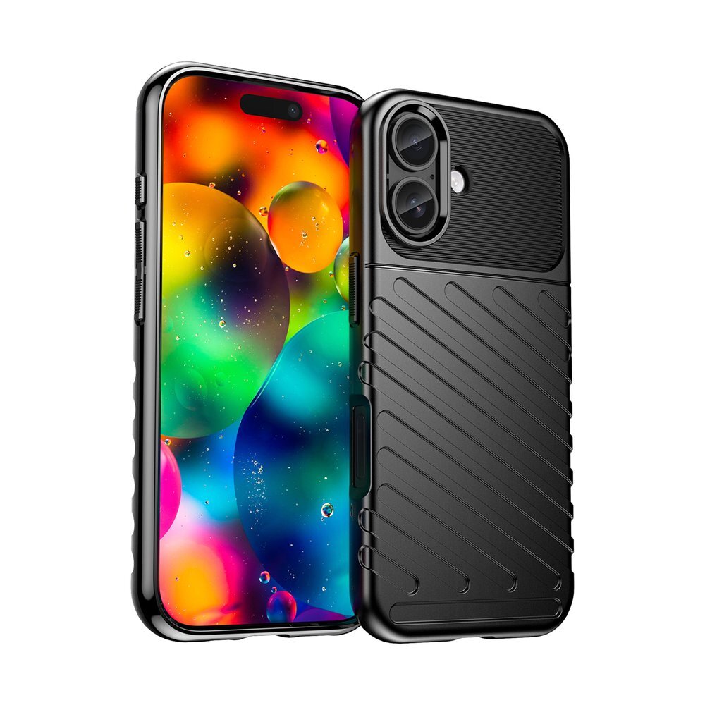 iPhone 17 Thunder dėklas – juodas iPhone 17 Thunder dėklas – juodas