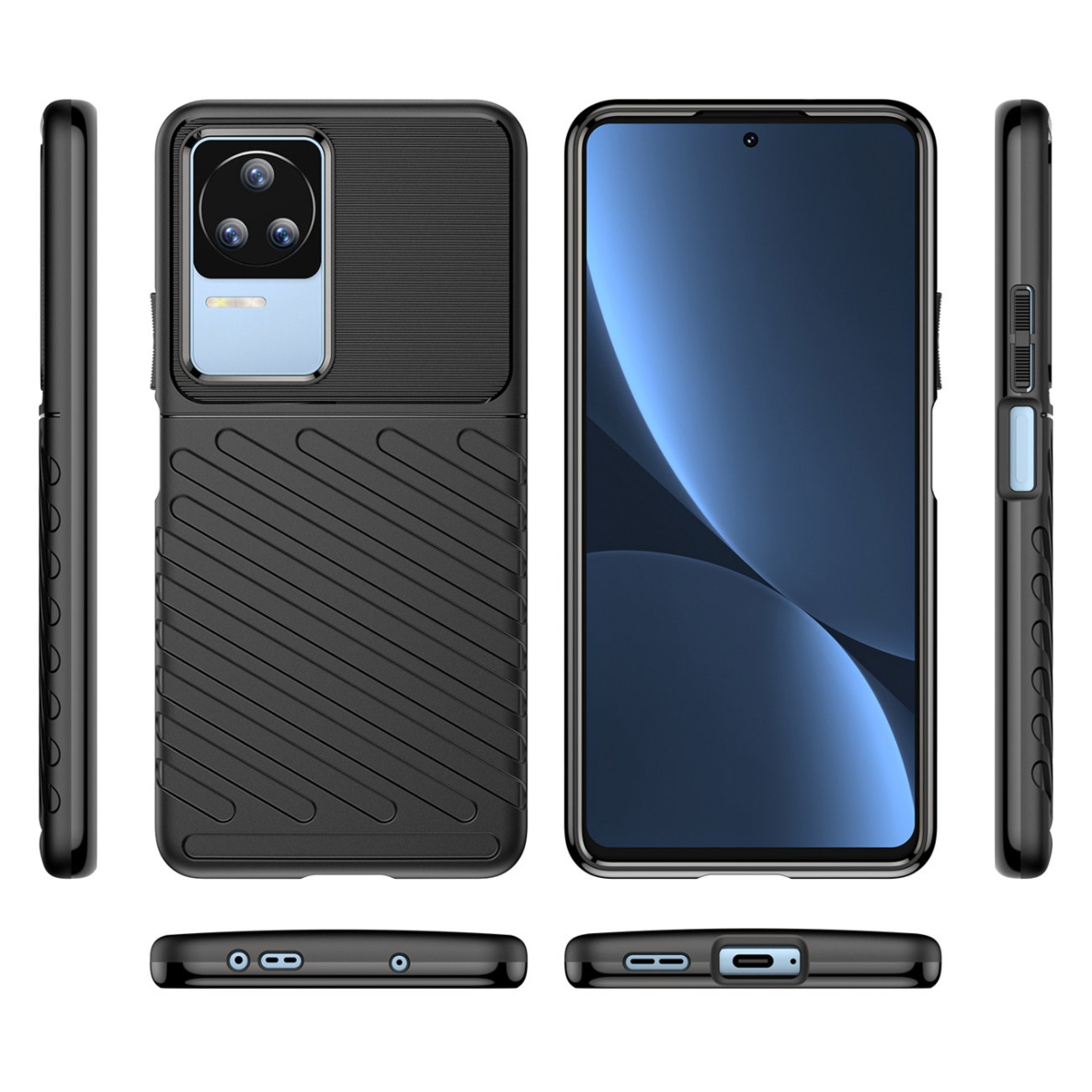 Dėklas Thunder Xiaomi Poco F4 5G Juodas 1 Dėklas Thunder Xiaomi Poco F4 5G Juodas 1