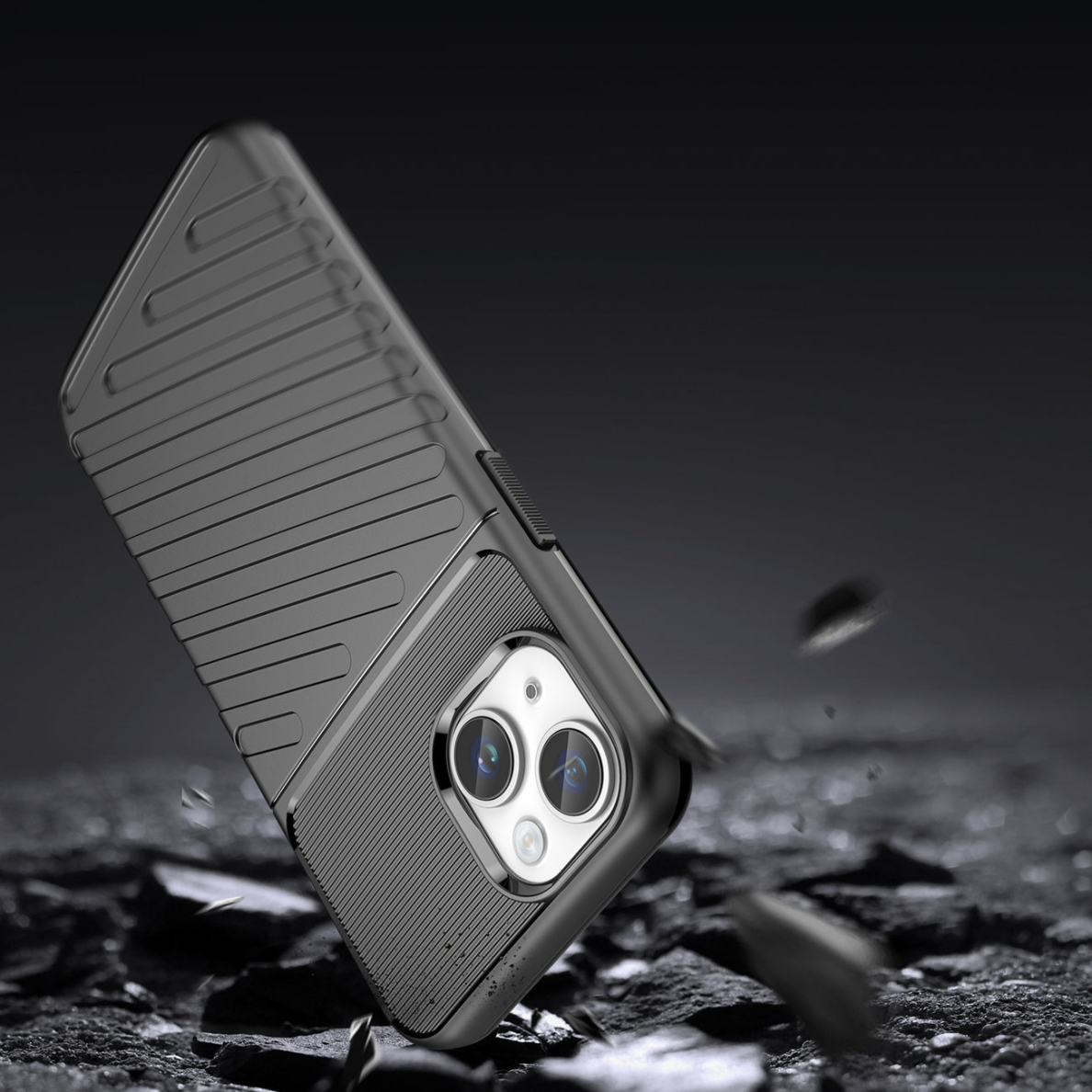 Dėklas Thunder Case iPhone 14 Juodas 2 Dėklas Thunder Case iPhone 14 Juodas 2