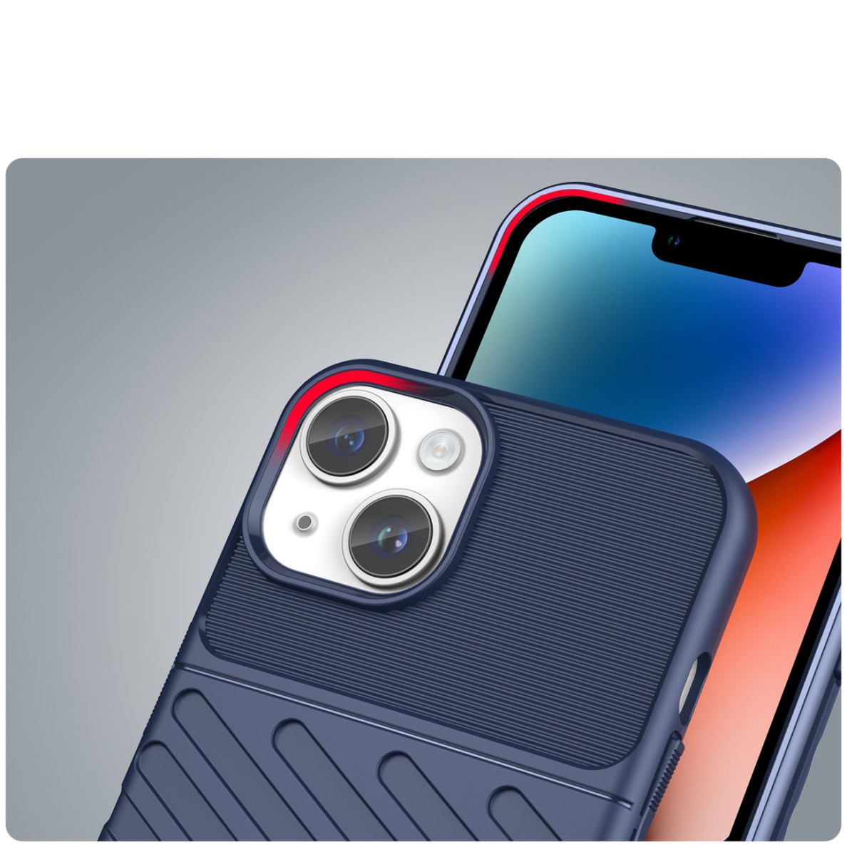 Dėklas Thunder Case iPhone 14 Mėlynas 5 Dėklas Thunder Case iPhone 14 Mėlynas 5