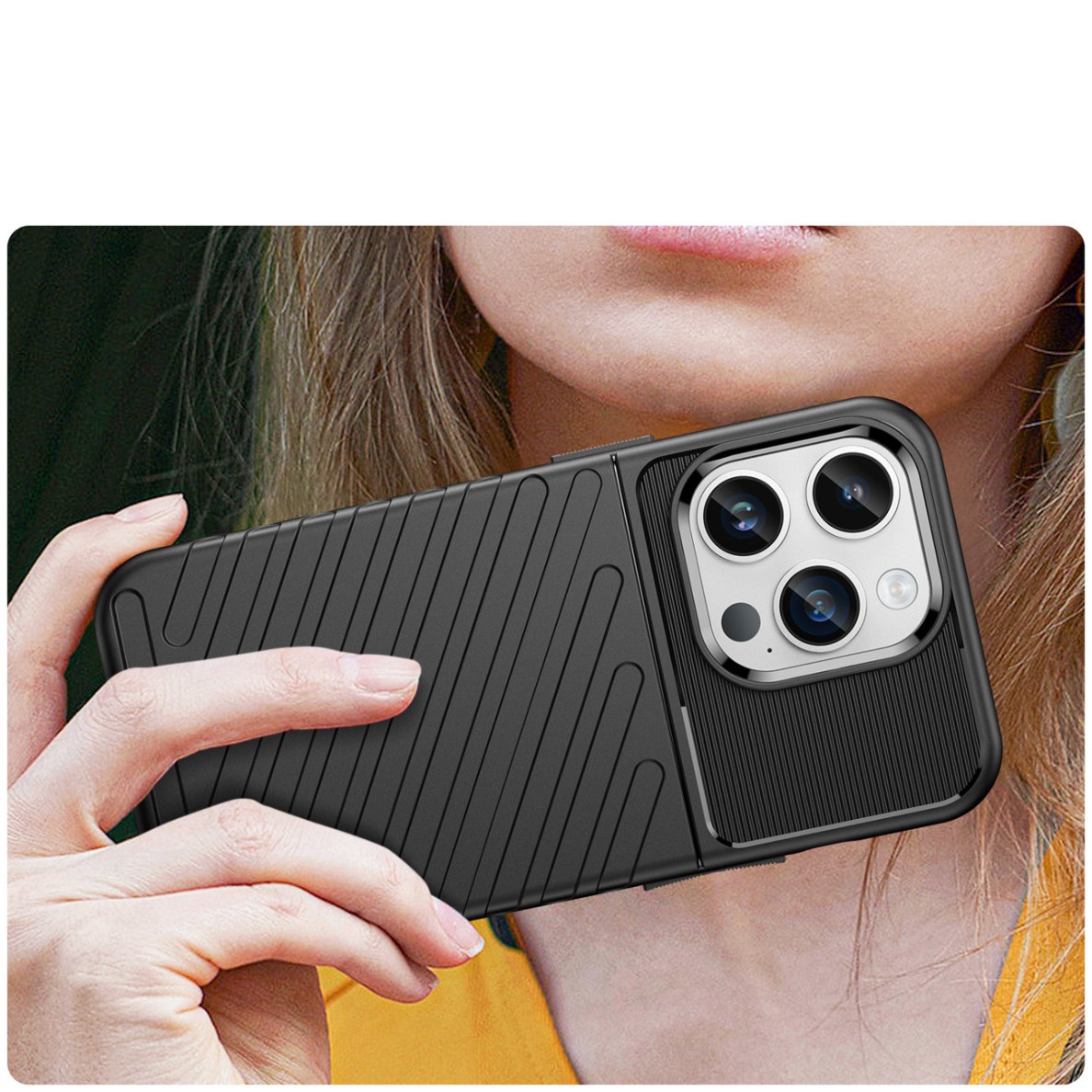 Dėklas Thunder Case iPhone 14 Pro Juodas 4 Dėklas Thunder Case iPhone 14 Pro Juodas 4