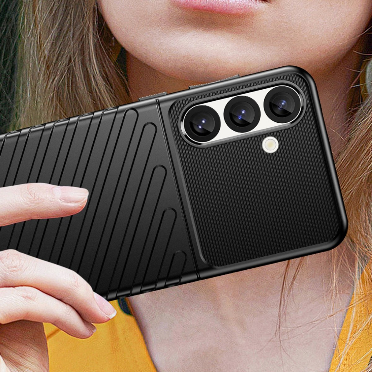 Thunder Dėklas Samsung Galaxy S25 Silicone Armored Dėklas Juodas 5 Thunder Dėklas Samsung Galaxy S25 Silicone Armored Dėklas Juodas 5