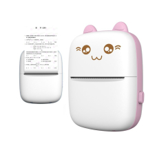 Thermal printer mini cat HURC9 - rožinis Thermal printer mini cat HURC9 - rožinis
