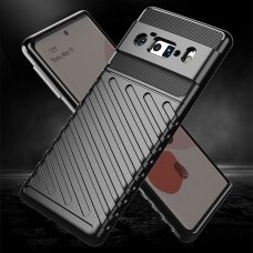 Dėklas Thunder Case Flexible Tough Rugged Cover TPU Case Google Pixel 6 Pro Juodas