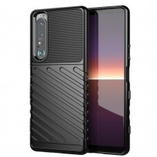 Thunder Case Flexible Tough Rugged Cover TPU Case for Sony Xperia 1 III black
