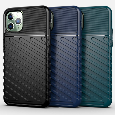 Tpu Dėklas Nugarėlė "Thunder Case Flexible Tough Rugged" Iphone 11 Pro Max Žalias  11
