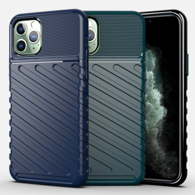 Tpu Dėklas Nugarėlė "Thunder Case Flexible Tough Rugged" Iphone 11 Pro Max Žalias  12
