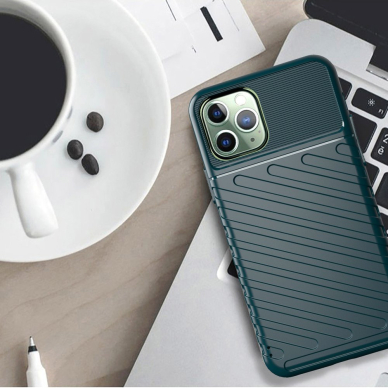 Tpu Dėklas Nugarėlė "Thunder Case Flexible Tough Rugged" Iphone 11 Pro Max Žalias  5