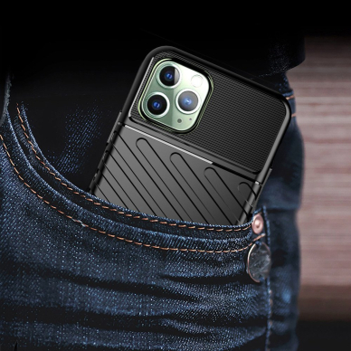 Tpu Dėklas Nugarėlė "Thunder Case Flexible Tough Rugged" Iphone 11 Pro Max Žalias  9
