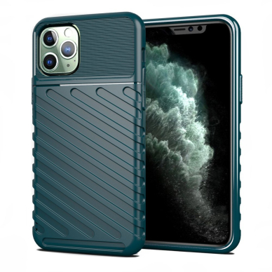 Tpu Dėklas Nugarėlė "Thunder Case Flexible Tough Rugged" Iphone 11 Pro Max Žalias