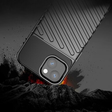 Dėklas Thunder Case Flexible Tough Rugged iPhone 13 Mėlynas 6