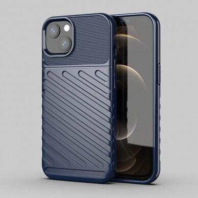 Thunder Case Flexible Tough Rugged Cover TPU dėklas iPhone 13 mini mėlynas 1