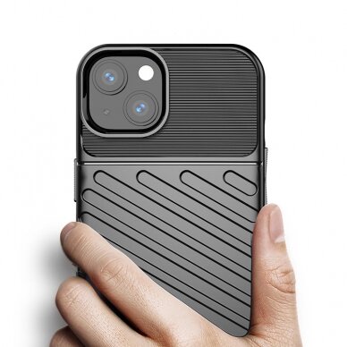 Thunder Case Flexible Tough Rugged Cover TPU dėklas iPhone 13 mini mėlynas 5