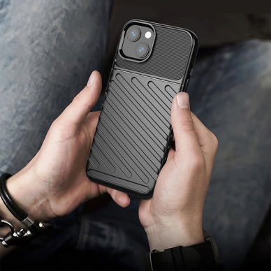 Thunder Case Flexible Tough Rugged Cover TPU dėklas iPhone 13 mini mėlynas 8 Thunder Case Flexible Tough Rugged Cover TPU dėklas iPhone 13 mini mėlynas 8