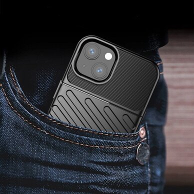 Thunder Case Flexible Tough Rugged Cover TPU dėklas iPhone 13 mini mėlynas 9