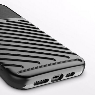 Dėklas Thunder Case Flexible iPhone 13 Pro Max juodas 10