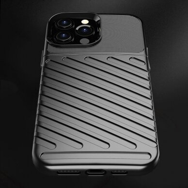 Dėklas Thunder Case Flexible iPhone 13 Pro Max juodas 5