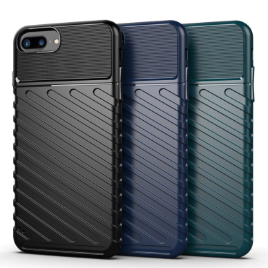Tpu Dėklas Nugarėlė "Thunder Case Flexible Tough Rugged" Iphone 8 Plus / Iphone 7 Plus Juodas  11