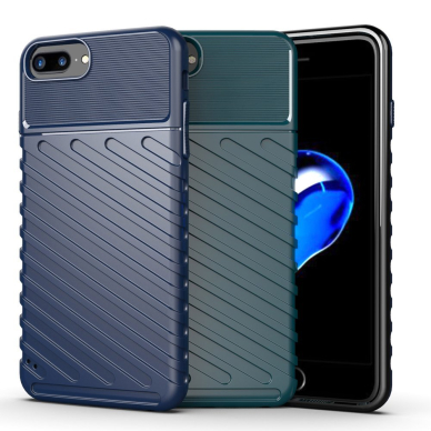 Tpu Dėklas Nugarėlė "Thunder Case Flexible Tough Rugged" Iphone 8 Plus / Iphone 7 Plus Juodas  12