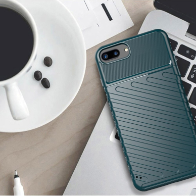Tpu Dėklas Nugarėlė "Thunder Case Flexible Tough Rugged" Iphone 8 Plus / Iphone 7 Plus Juodas  5